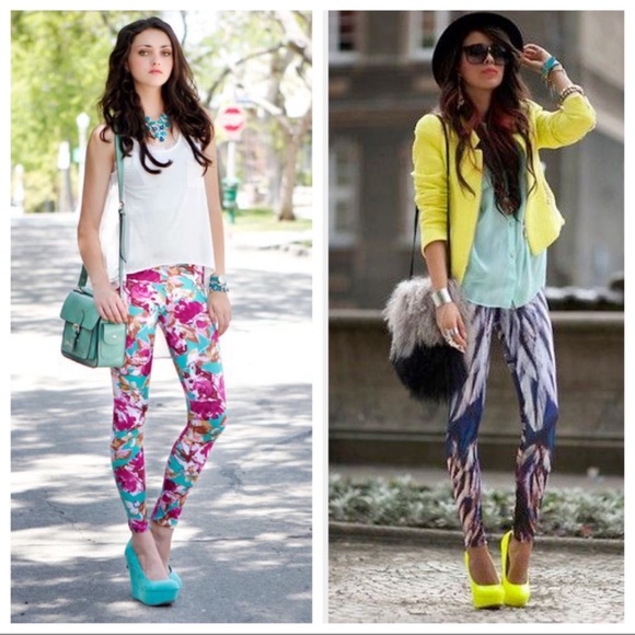 Pastel meets Neon Palm Leggings ✨ YOGA - Picture 8 of 10